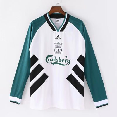 93/95 Liverpool Away Long Sleeve Retro Soccer Jersey