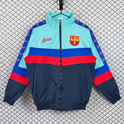 91/92 Barcelona Green Blue Windbreaker