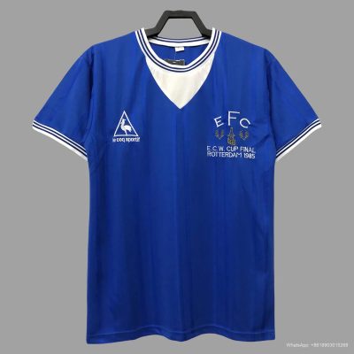 84/85 Everton Home Final Version Retro Soccer Jersey