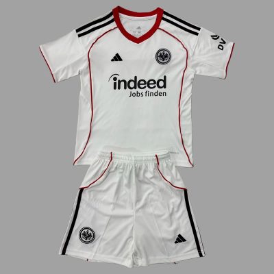25/26 Frankfurt Away Kids Soccer Jersey Size 16-28