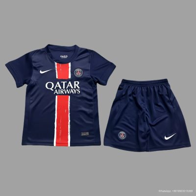 24/25 PSG Home Kids soccer jersey size 16-28