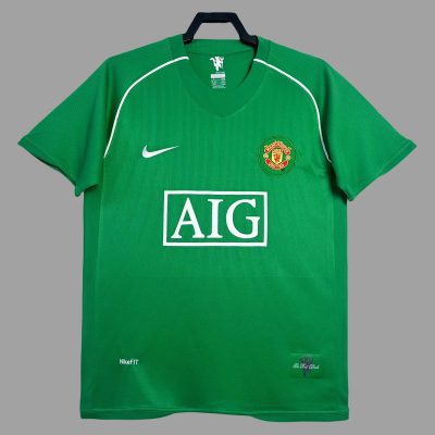 07/08 Manchester United Goalkeeper 2 Retro Soccer Jersey
