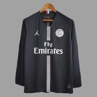 18/19 PSG Champions League Home Long Sleeve Retro Soccer Jersey