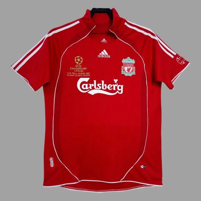 06/07 Liverpool Home UCL Final Retro Soccer Jersey
