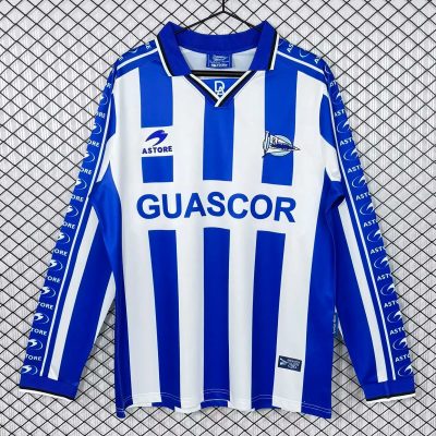 98/99 Alaves Home Long Sleeve Retro Soccer Jersey
