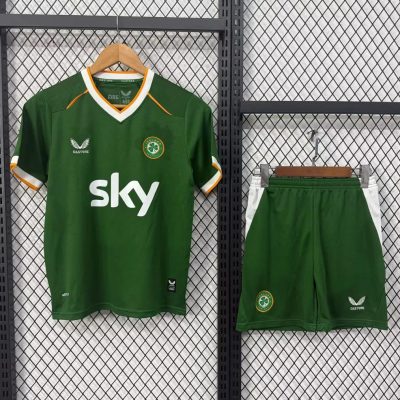 2026 Ireland Home Kids Soccer Jersey Size 16-28