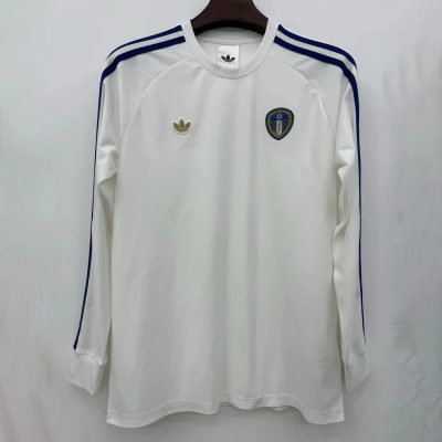 25/26 Leeds United Originals White Long Sleeve Soccer Jersey