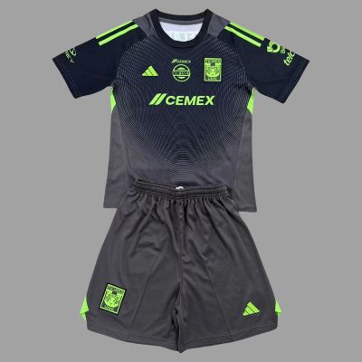 25/26 Tigres UANL Goalkeeper Kids Soccer Jersey 16-28