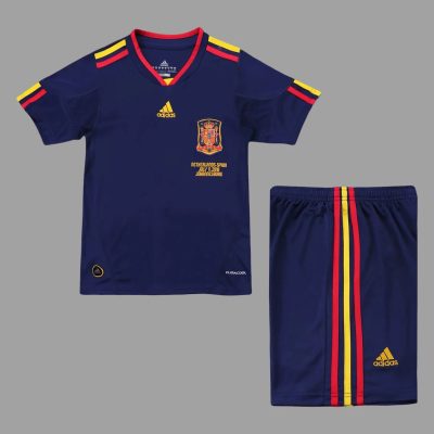 2010 Spain Away Retro Kids Soccer Jersey Size 16-28
