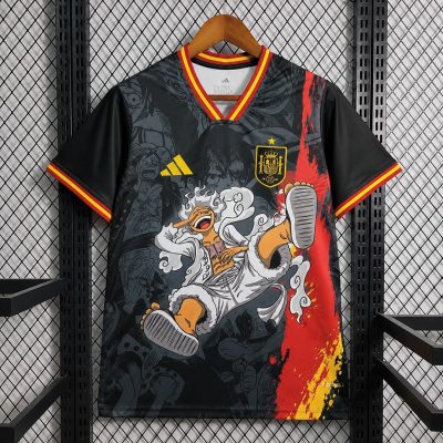 2026 Spain Luffy Edition Black Soccer Jersey