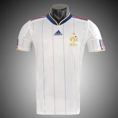 2010 France Away Retro Soccer Jersey