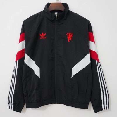 25/26 Manchester United Black Windbreaker
