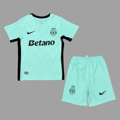 25/26 Sporting CP Lisbon Third Kids Soccer Jersey Size 16-28