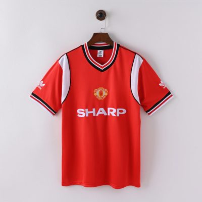 84/86 Manchester United Home Retro Soccer Jersey