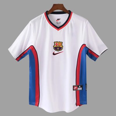 98/01 Barcelona Away Retro Soccer Jersey