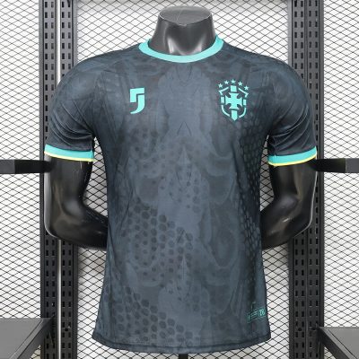 2026 Brazil Emerald Nights Special Player Version Black Soccer Jersey