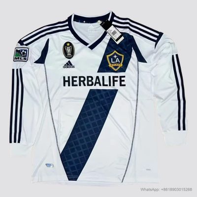 12/13 La Galaxy home long sleeve Retro soccer jersey