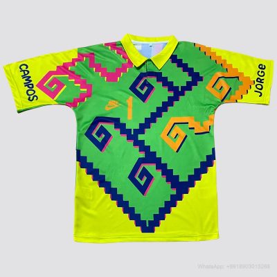 1995 Mexico goalkeeper Retro soccer jersey Campos