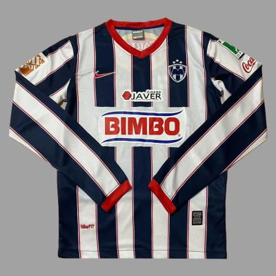 09/10 Monterrey Home Long Sleeve 3 Stars Retro Soccer Jersey