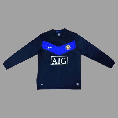 09/10 Manchester United Away Long Sleeve Retro Soccer Jersey