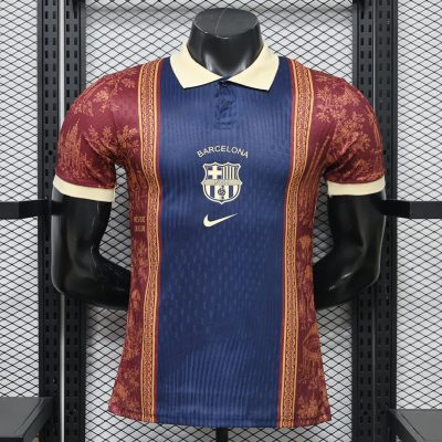26/27 Barcelona Special Edition Navy Burgundy Player Version Polo Soccer Jersey