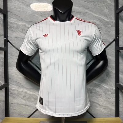 25/26 Manchester United Terrace Icons White Red Shirt