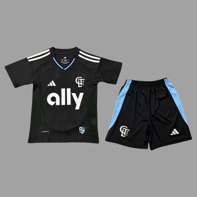 2025 Charlotte FC Away Kids Soccer Jersey Size 16-28