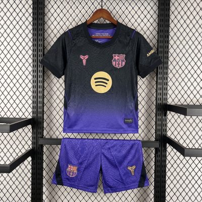 26/27 Barcelona Away Kids Jersey Soccer Jersey Size 16-28