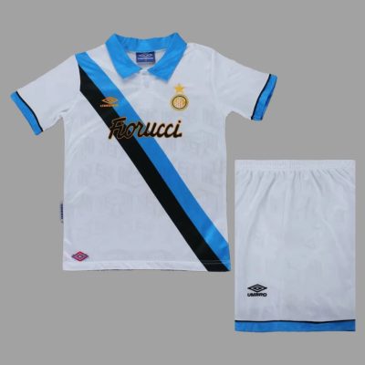 94/95 Inter Milan Away Kids Retro Soccer Jersey Size 16-28