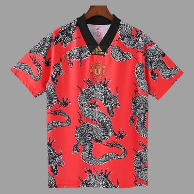 19/20 Manchester United China Red Dragon Retro Soccer Jersey