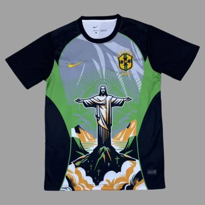 2026 Brazil JESUS Green Soccer Jersey