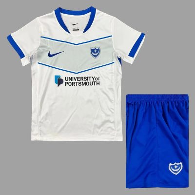 25/26 Portsmouth Away Kids Soccer Jersey Size 16-28