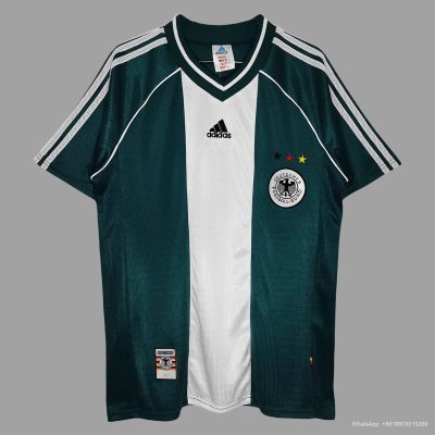 1998 Germany Away Retro Soccer Jersey