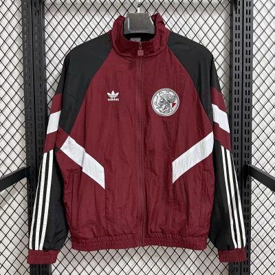 25/26 Ajax Wine Red Track Jacket