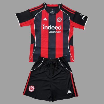 25/26 Frankfurt Home Kids Soccer Jersey Size 16-28