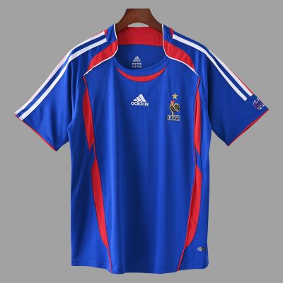 2006 France Home Retro Soccer Jersey