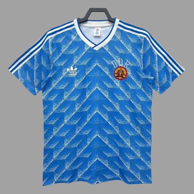 1988 East Germany Home Retro Soccer Jersey