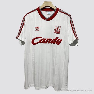 88/89 Liverpool third Retro soccer jersey size S-2XL