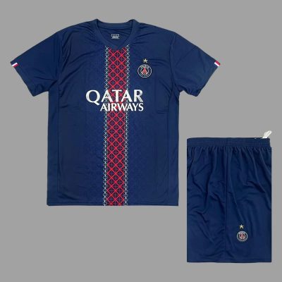 25/26 PSG Home Kids Soccer Jersey Size 16-28