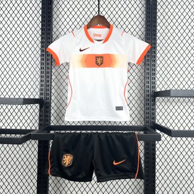2026 Netherlands Away Kids Soccer Jersey Size 16-28