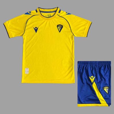 25/26 Cadiz Home Kids Soccer Jersey Size 16-28