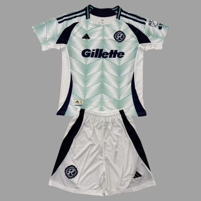 2025 New England Revolution Away Kids Soccer Jersey Size 16-28