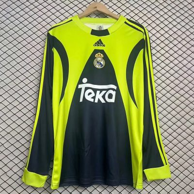 99/00 Real Madrid Goalkeeper 2 Long Sleeve Retro Soccer Jersey