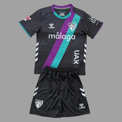 25/26 Malaga Away Kids Soccer Jersey Size 16-28