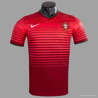 2014 Portugal Home Retro Soccer Jersey