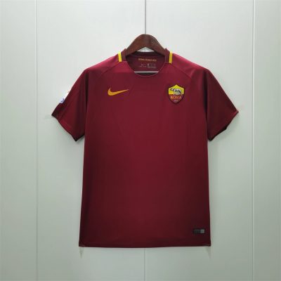17/18 Roma Home Retro Soccer Jersey