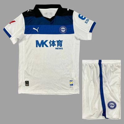 25/26 Alaves Away Kids Soccer Jersey Size 16-28