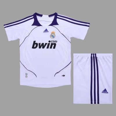 07/08 Real Madrid Home Kids Retro Soccer Jersey Size 16-28
