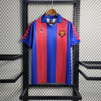 89/92 Barcelona Home Retro Soccer Jersey