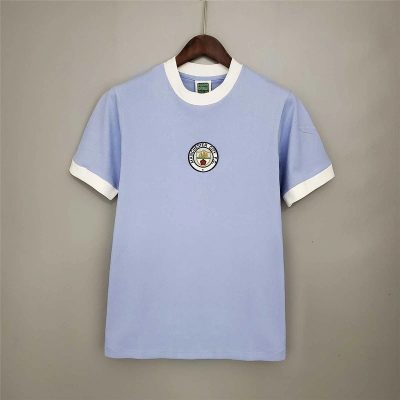 71/74 Manchester City Home Retro Soccer Jersey